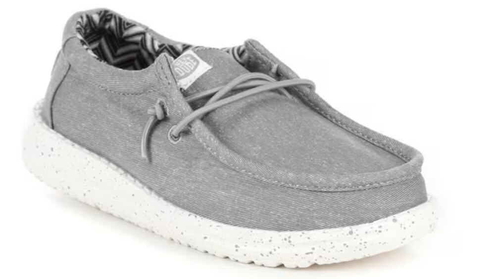 Copied - Hey Dude Wally Youth Light Grey Size J2 (2)